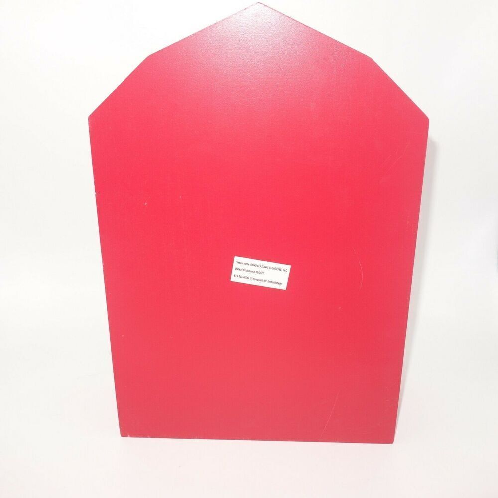 NEW The Pioneer Woman Letters to Santa Red Wooden Decorative Tabletop Mailbox - Picture 5 of 7